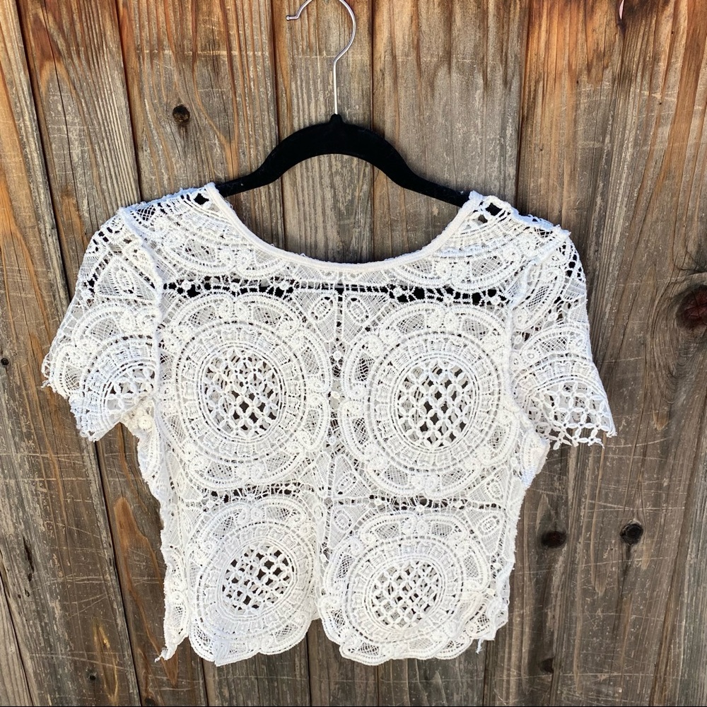 Lace crop top